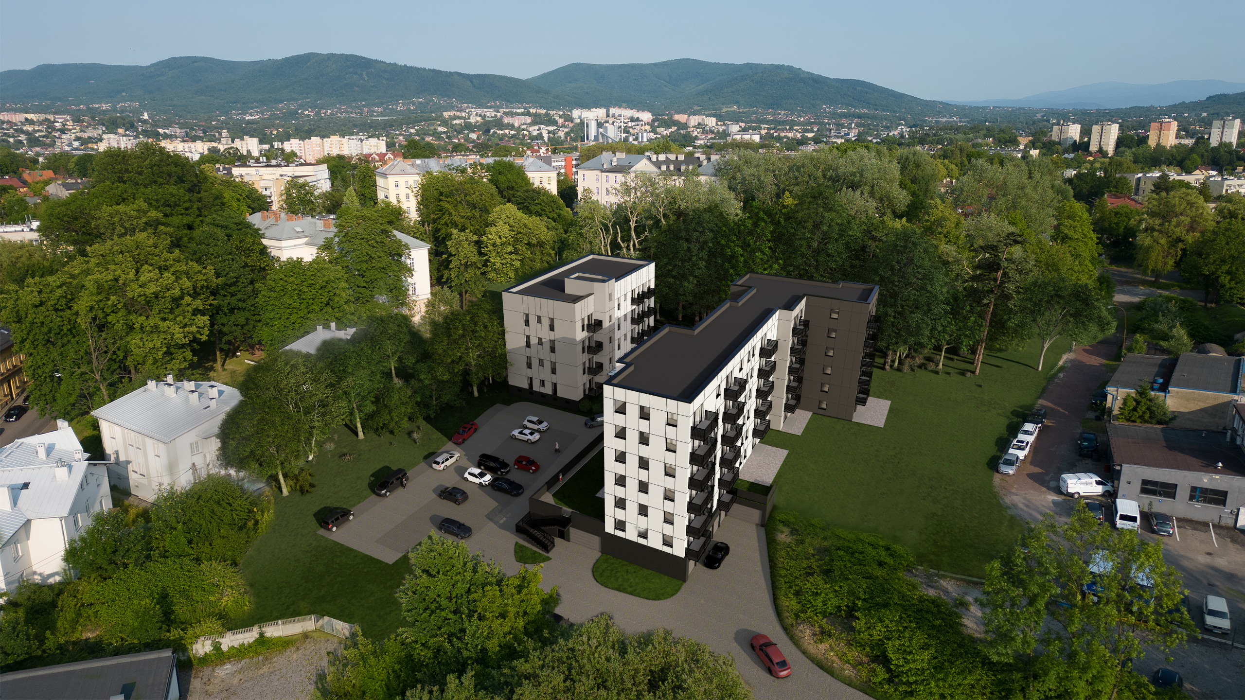 Wizualizacje osiedla wielorodzinnego – OK OFFICE - ujęcie 3